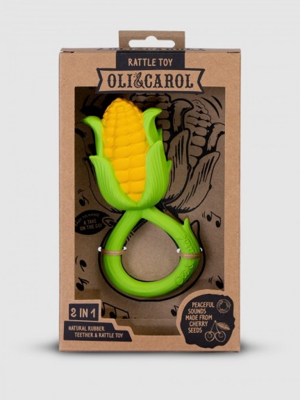 Corn Rattle Toy Oli&Carol Corn Rattle Toy Oli&Carol