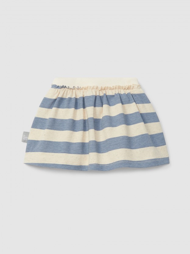 Skirt with striped diaper cover Skirt with striped diaper cover