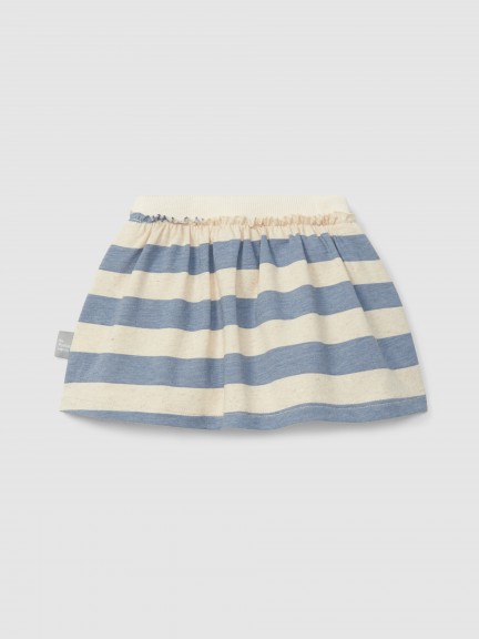 Skirt with striped diaper cover Skirt with striped diaper cover