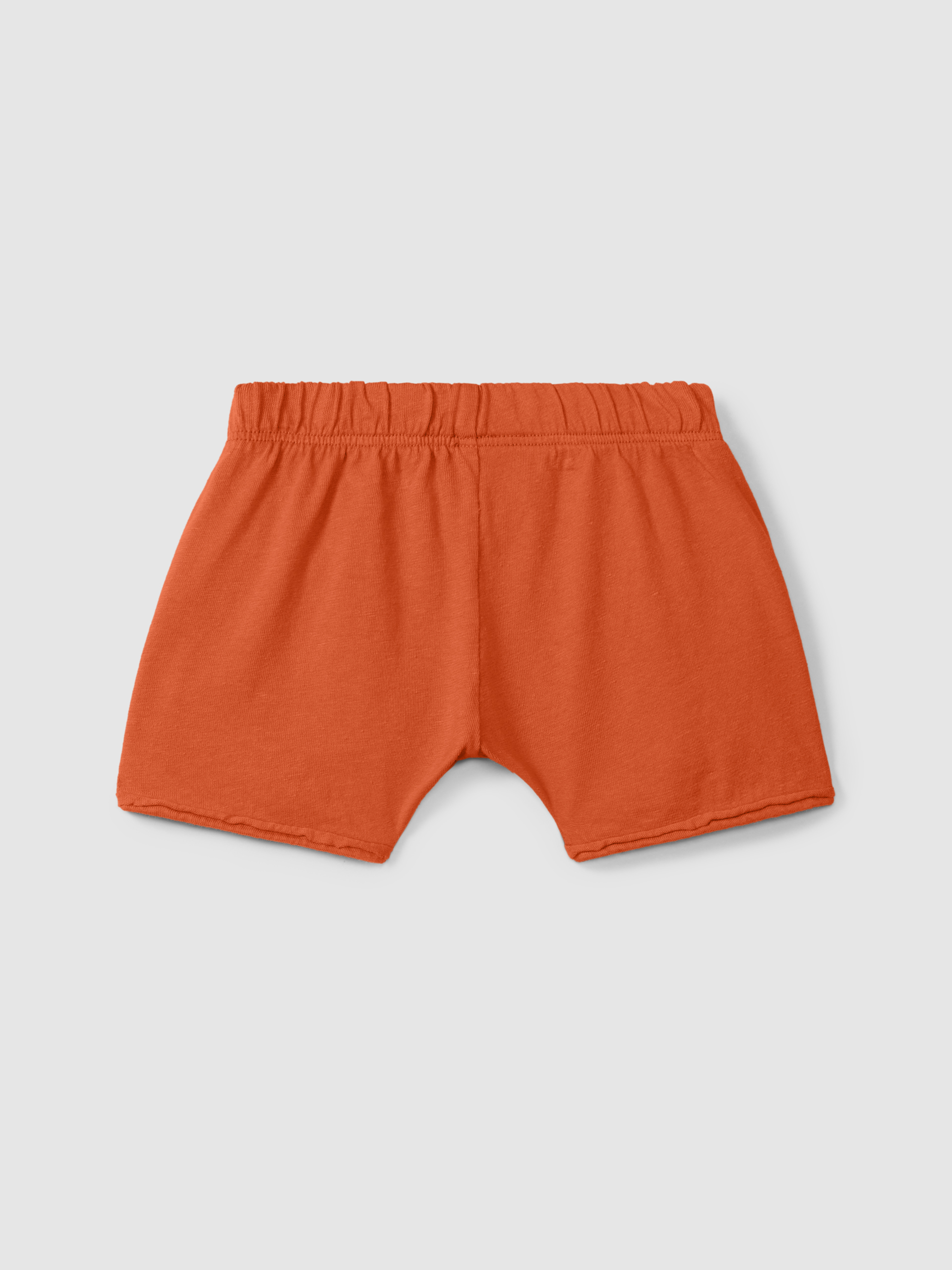 Pull-up shorts in plain jersey