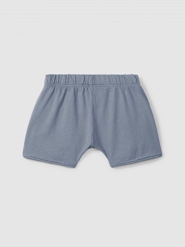 Pull-up shorts in plain jersey Pull-up shorts in plain jersey