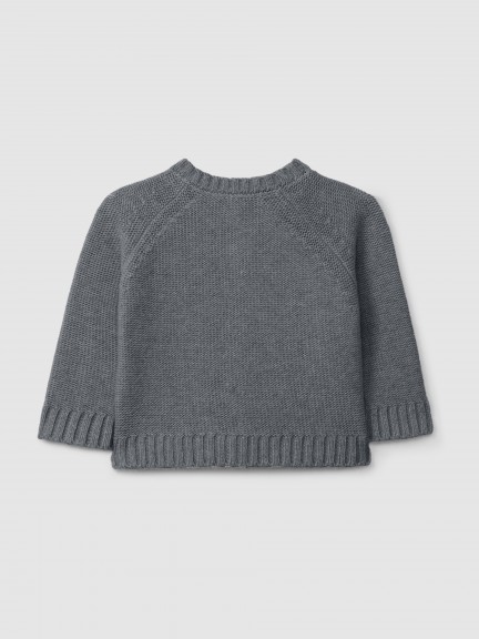 Knitted cardigan with a round neck Knitted cardigan with a round neck