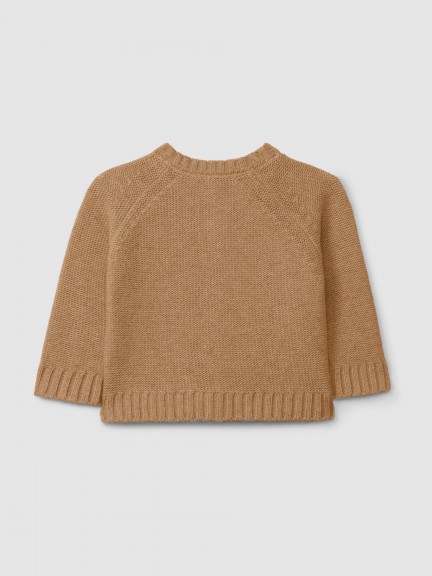 Knitted cardigan with a round neck Knitted cardigan with a round neck