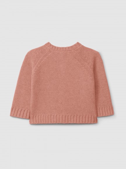 Knitted cardigan with a round neck Knitted cardigan with a round neck