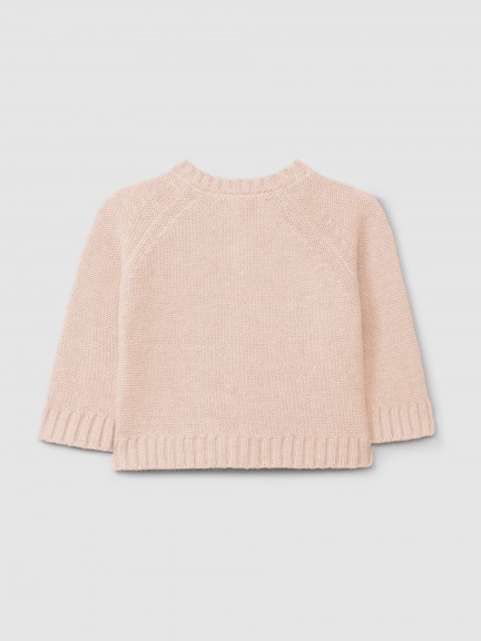 Knitted cardigan with a round neck Knitted cardigan with a round neck