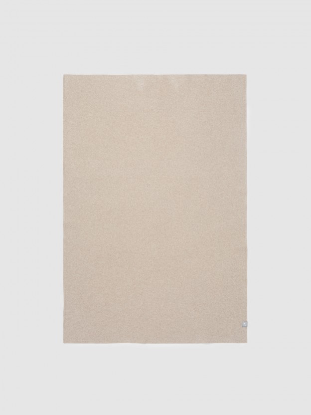 Organic cotton fleece blanket