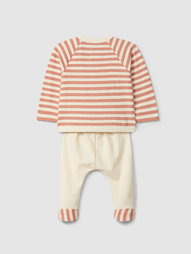 Two-piece set stripes Two-piece set stripes