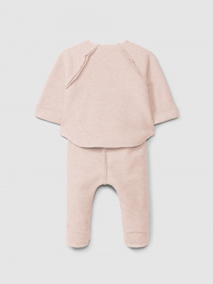 Two-piece set in organic cotton fleece Two-piece set in organic cotton fleece