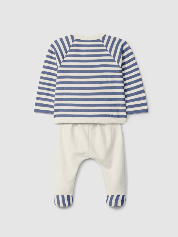 Two-piece set stripes Two-piece set stripes