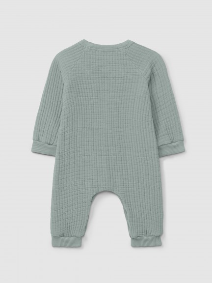 Double gauze romper with cotton padding Double gauze romper with cotton padding