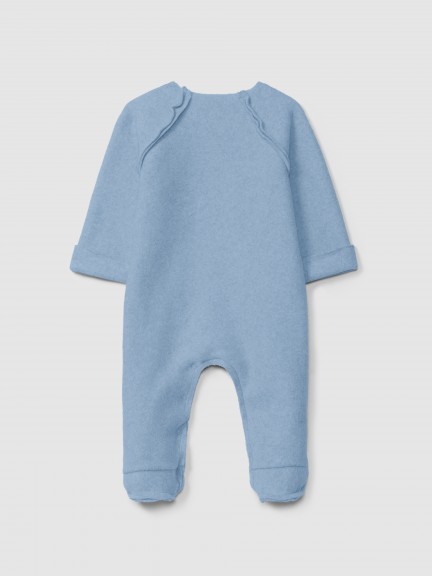 Organic cotton fleece romper Organic cotton fleece romper