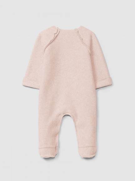 Organic cotton fleece romper Organic cotton fleece romper