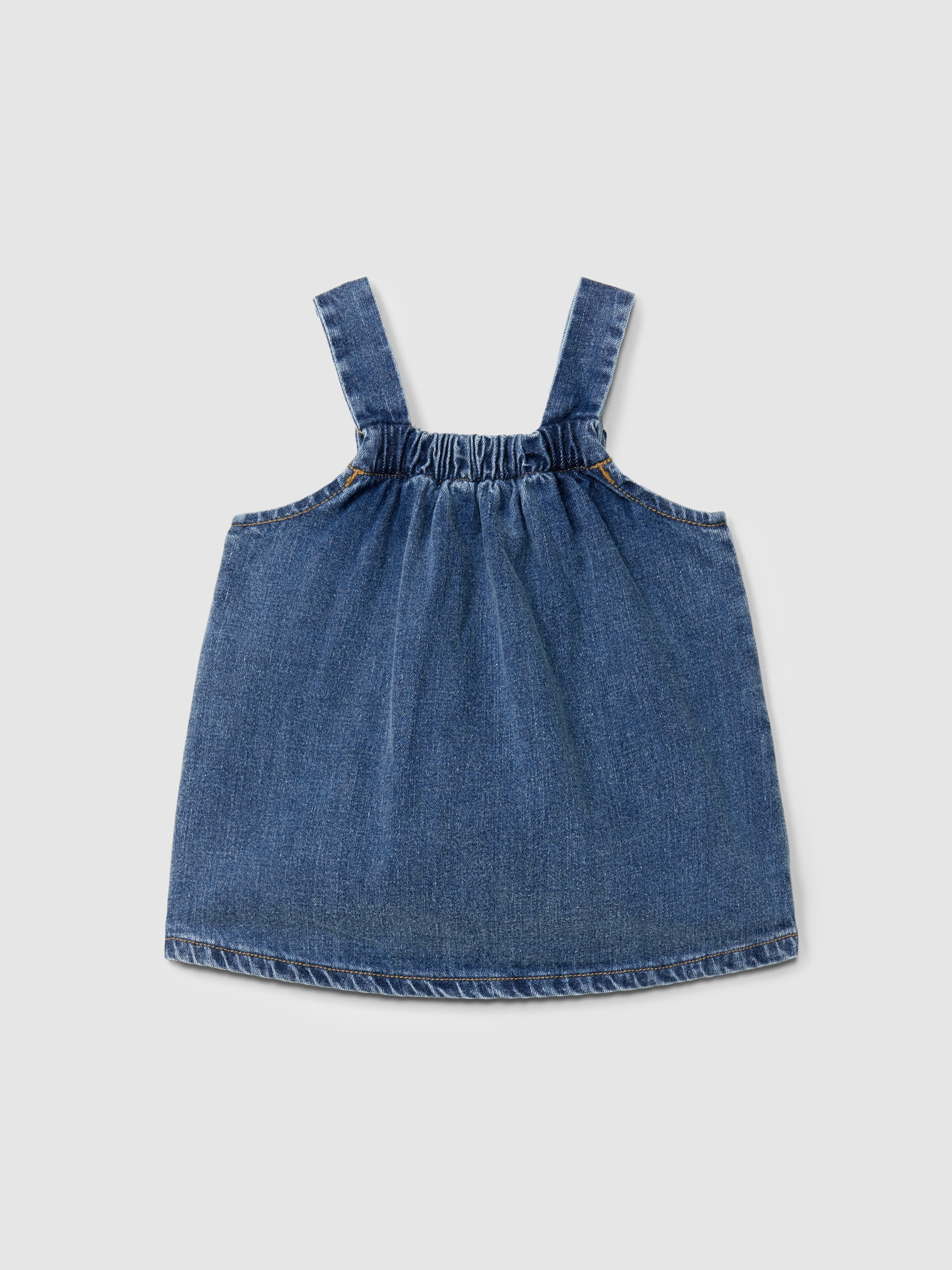 Pinafore in organic cotton denim