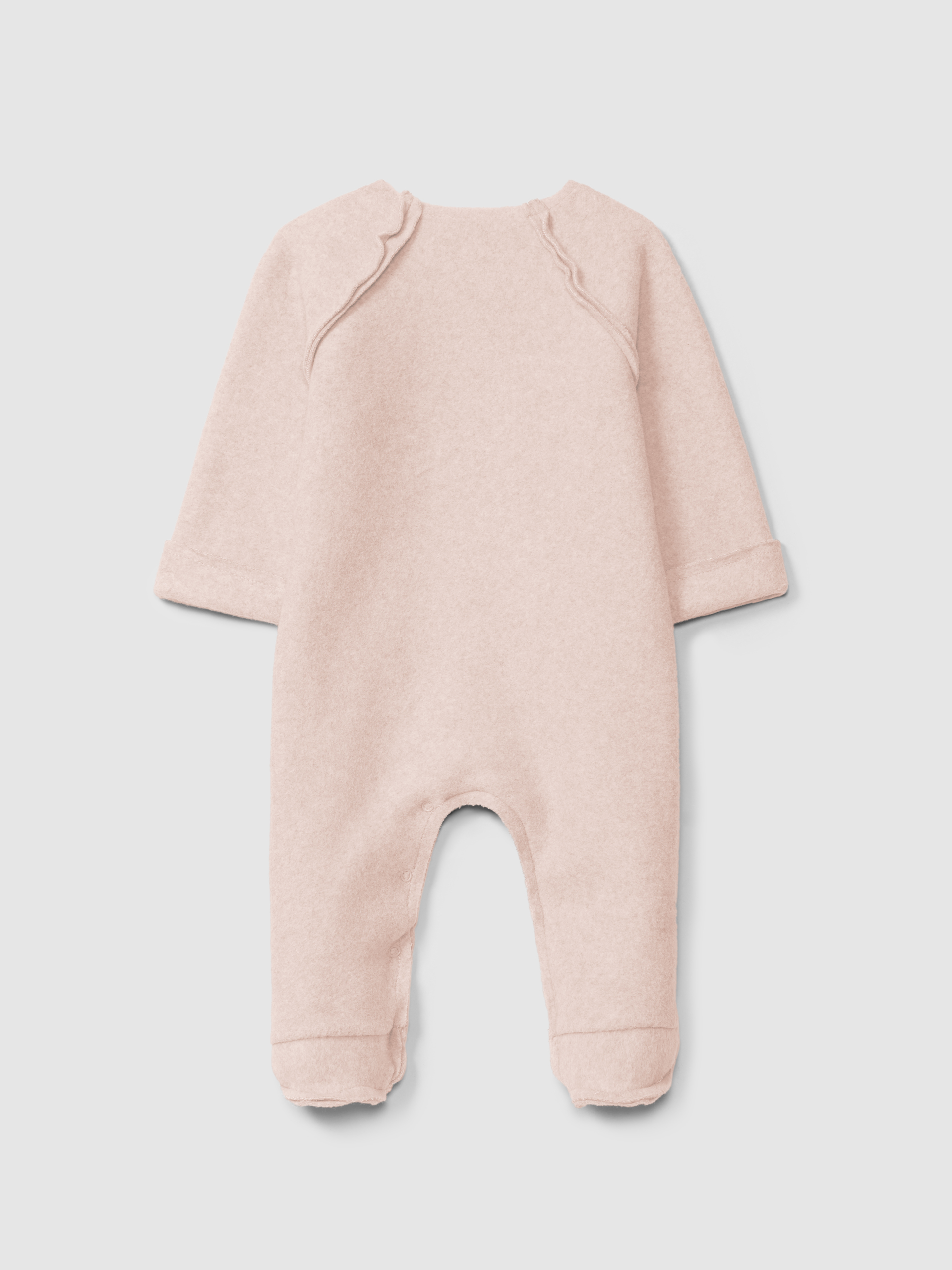 Organic cotton fleece romper