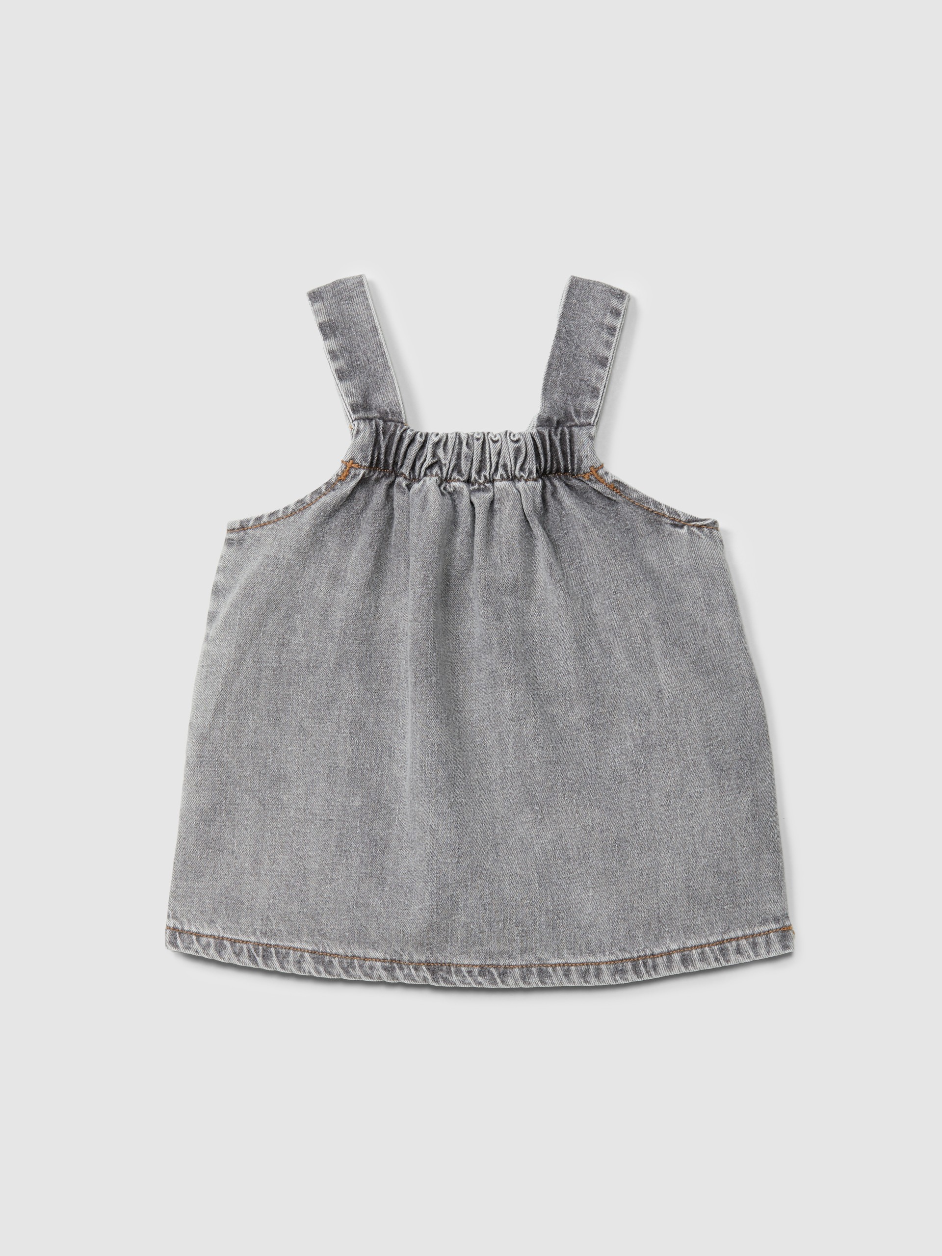 Pinafore in organic cotton denim