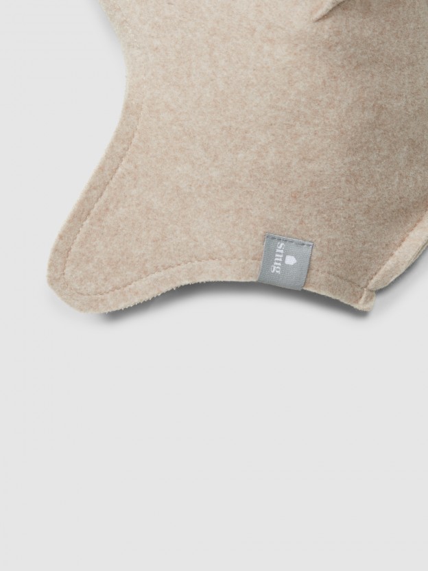 Organic cotton fleece beanie