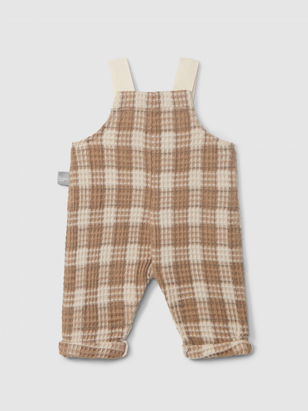 Dungarees in waffle weave Dungarees in waffle weave