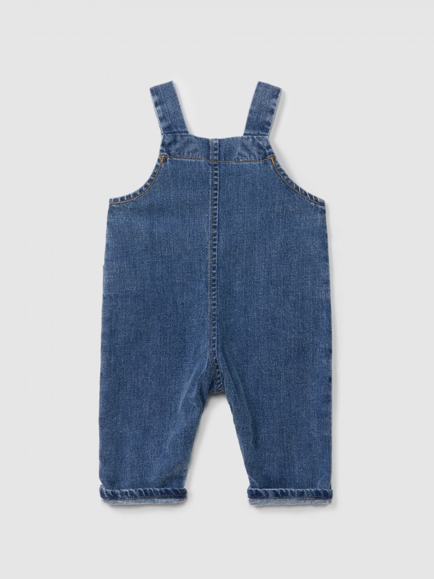 Organic cotton denim dungarees