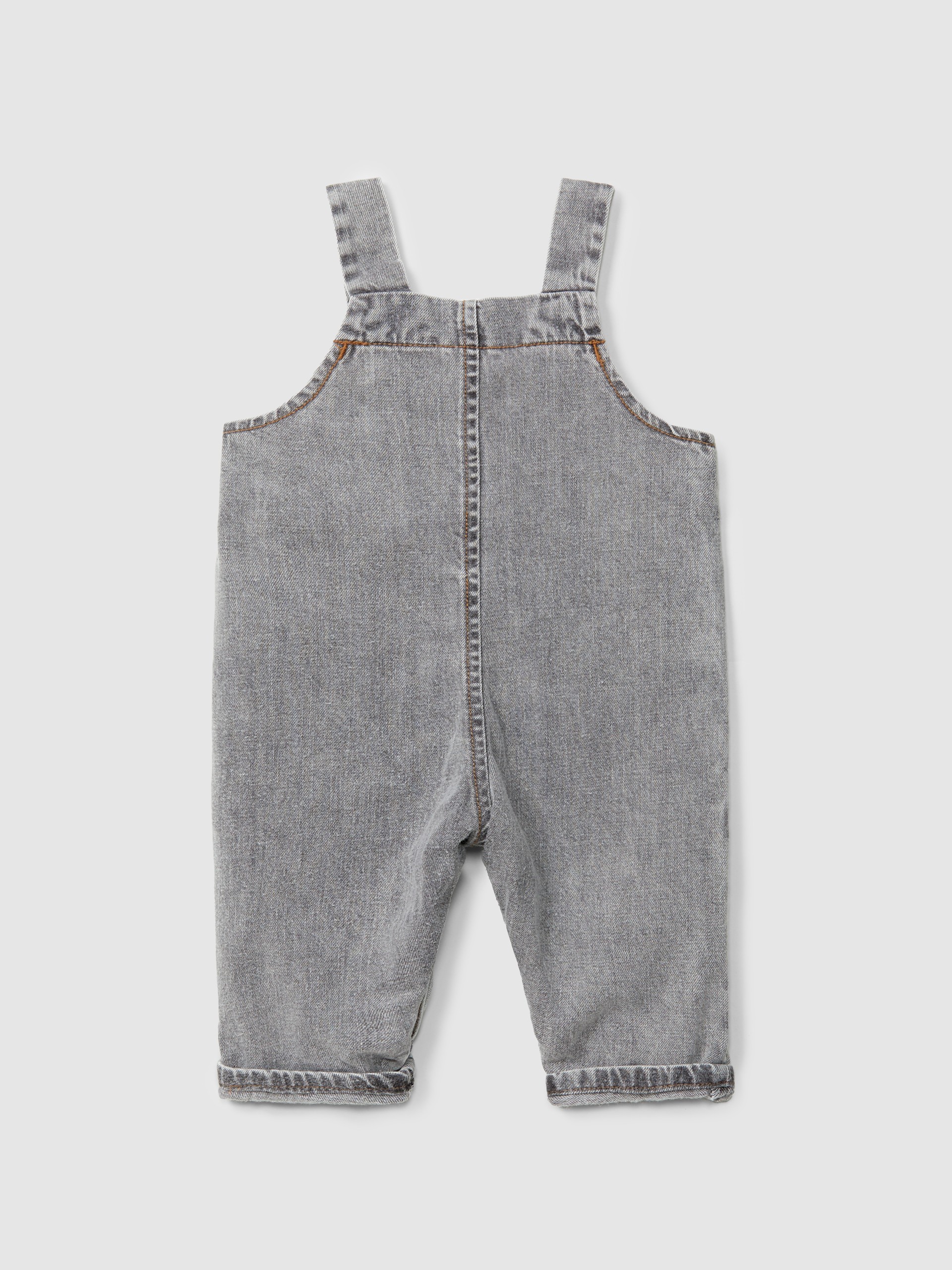 Organic cotton denim dungarees