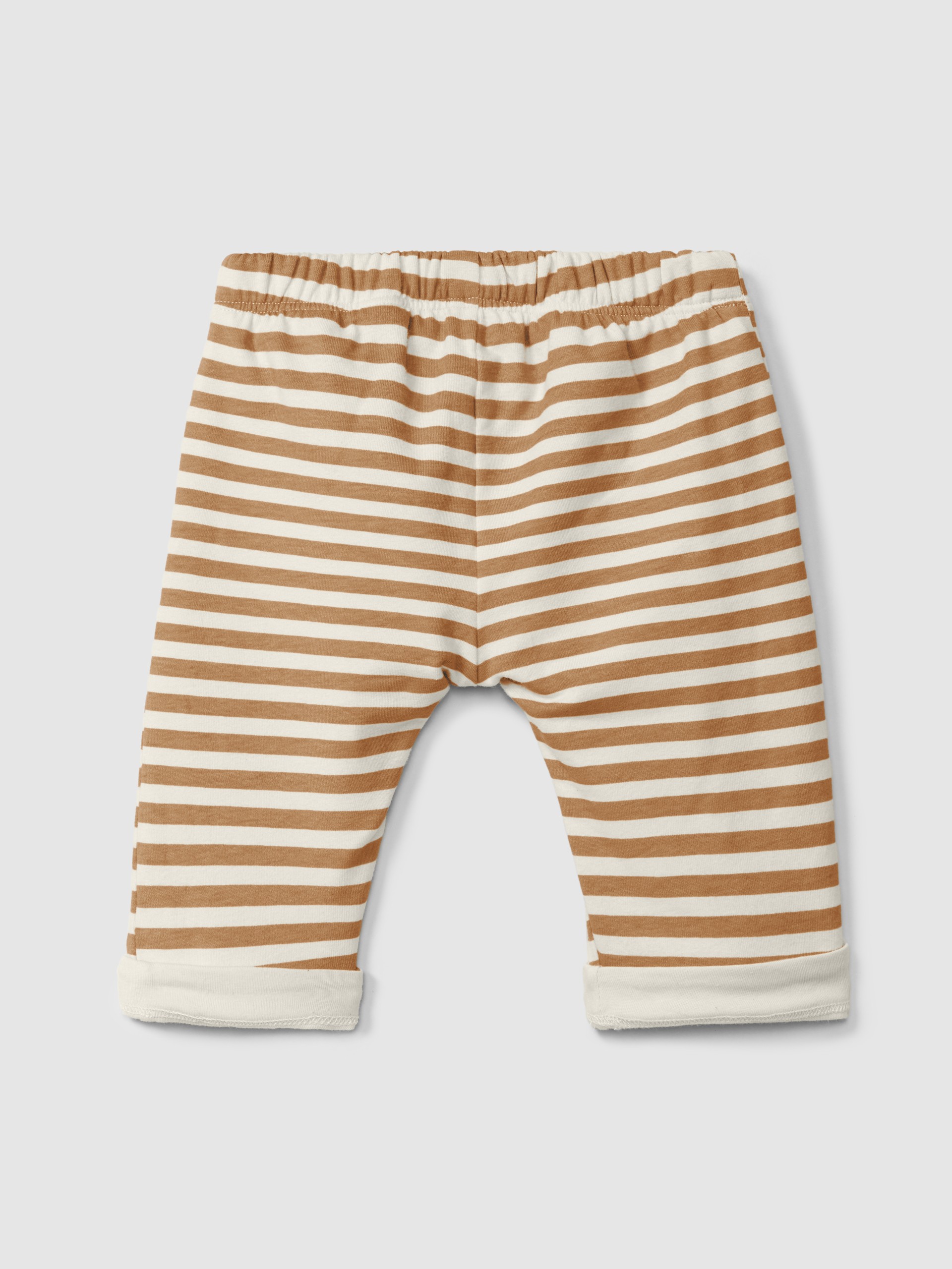 Pull-up striped pants