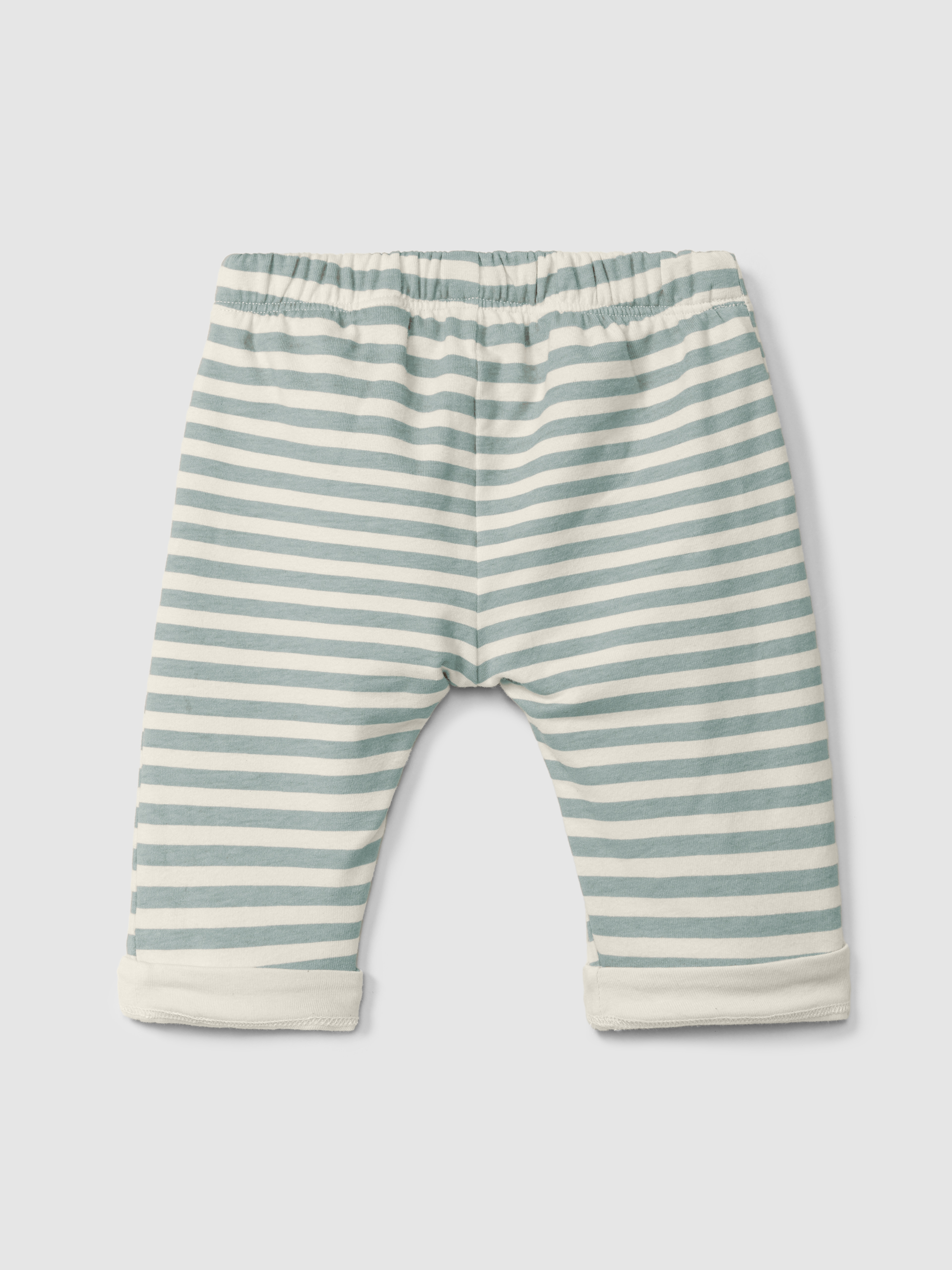 Pull-up striped pants