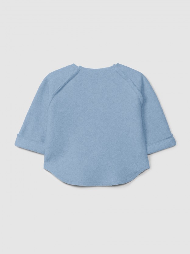 Sweater in organic cotton fleece Sweater in organic cotton fleece