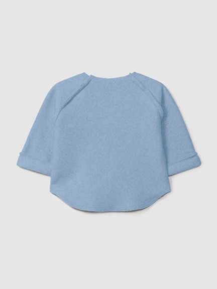 Sweater in organic cotton fleece Sweater in organic cotton fleece