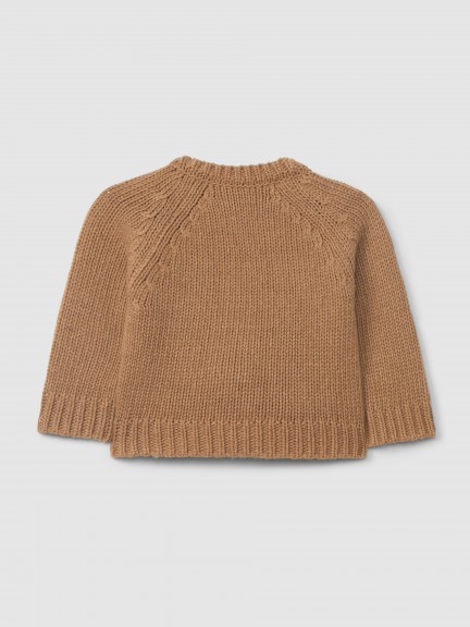 Knitted jumper jacquard dog with embossed details Knitted jumper jacquard dog with embossed details