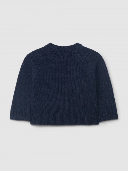 Knitted jumper jacquard dog with embossed details Knitted jumper jacquard dog with embossed details
