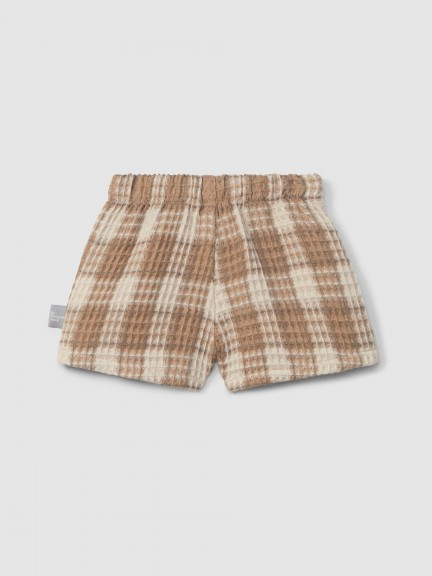 Pull-up shorts in waffle weave Pull-up shorts in waffle weave