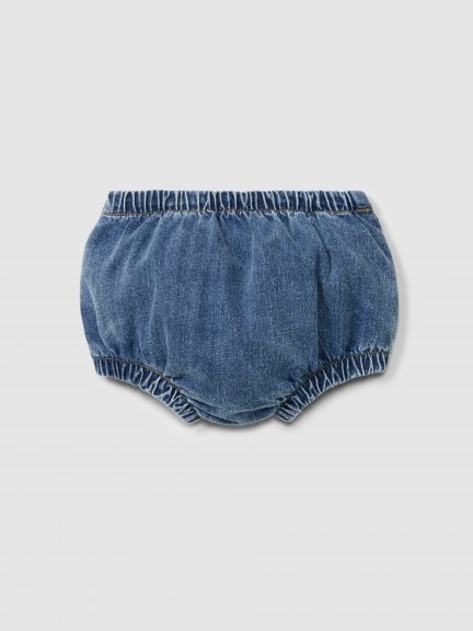 Organic cotton denim pull-up diaper cover Organic cotton denim pull-up diaper cover