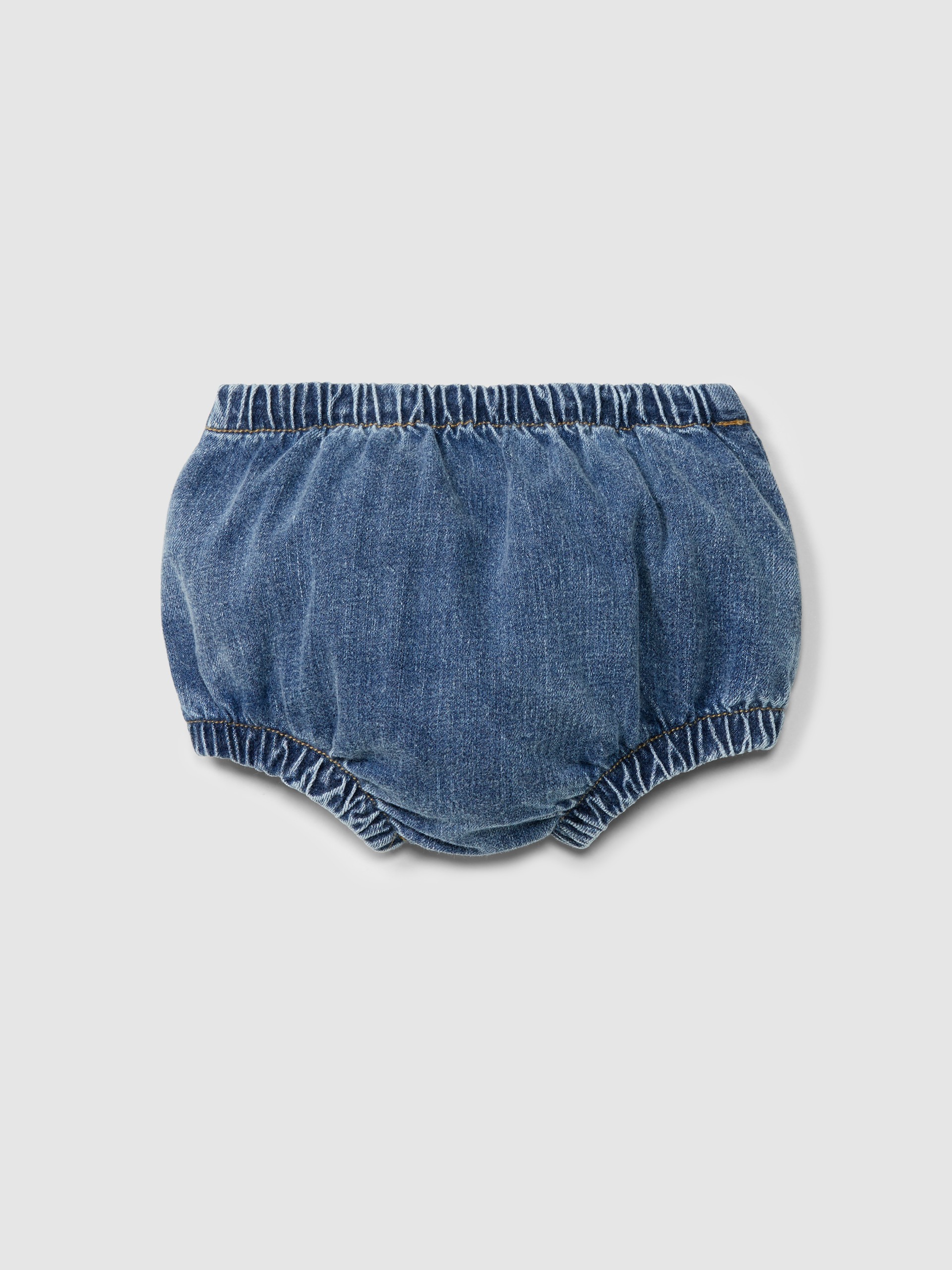 Organic cotton denim pull-up diaper cover
