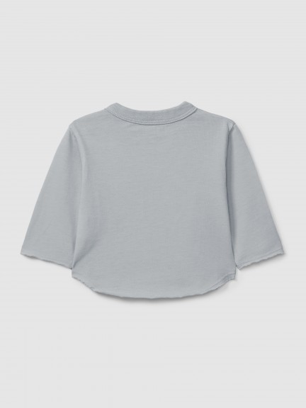 Organic cotton longsleeve with pocket Organic cotton longsleeve with pocket